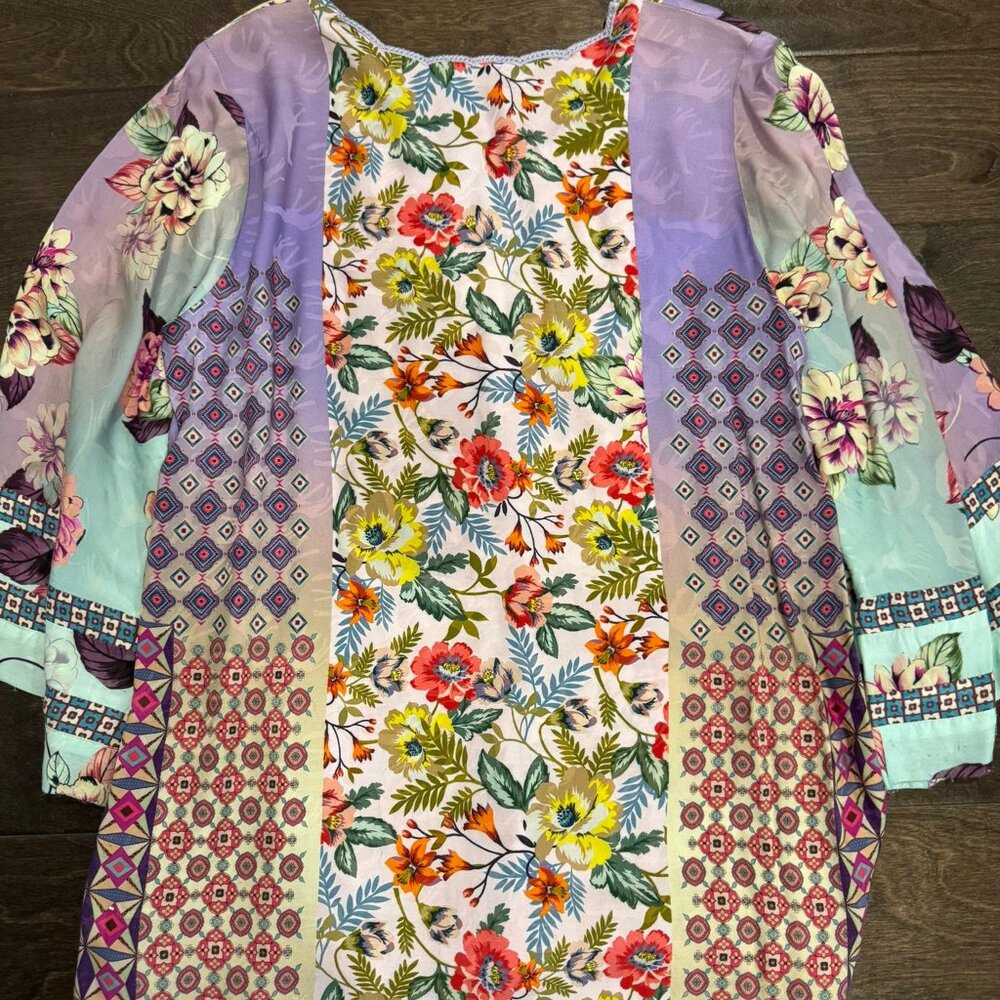 Johnny Was Silk blouse XS